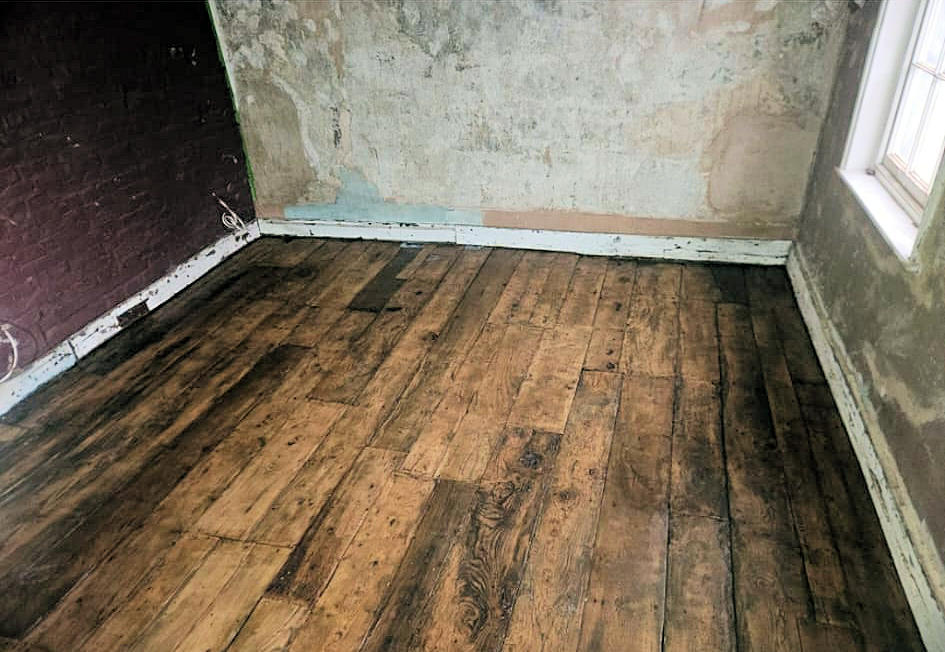 17th century floor after